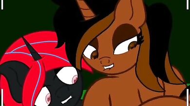 My Little Ponies: Friendship is Magic meets Overwatch as Dylina Shieldstar celebrates her birthday by giving her heartless boyfriend a butt job