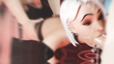 Hardcore sex with Ashe and his HMV player, he cant get enough of it!