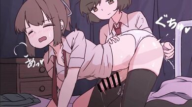 The Naughty Futanari Shop Girls Anal Exploration in Her Room