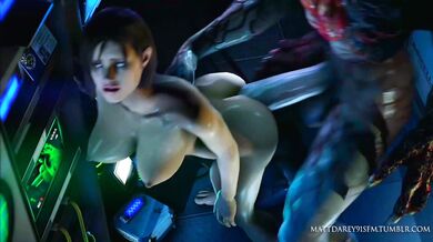 Watch as Jill Valentine meets the Tyrant in this hot new hentai video by Mattdarey91SFM!