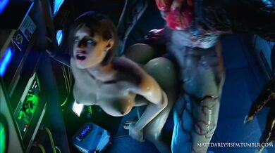 Watch as Jill Valentine meets the Tyrant in this hot new hentai video by Mattdarey91SFM!