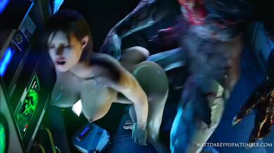 Watch as Jill Valentine meets the Tyrant in this hot new hentai video by Mattdarey91SFM!