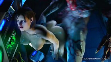 Watch as Jill Valentine meets the Tyrant in this hot new hentai video by Mattdarey91SFM!