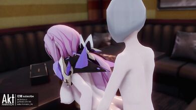 Elysia from Honkai Impact 3 gets banged in every possible way by a group of horny monsters, including tentacle ra*pe and gangbang