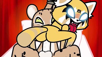 Retsuko and her boss had a date night at the company party, but things got hot when they ended up in their office!