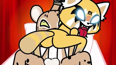 Retsuko and her boss had a date night at the company party, but things got hot when they ended up in their office!