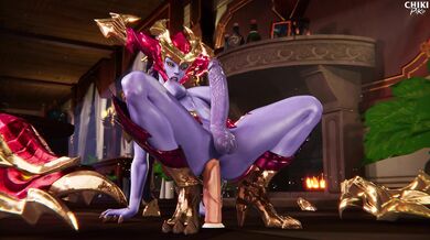 Futa Shyvana Seduced by Dildo