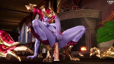Futa Shyvana Seduced by Dildo