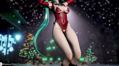 Watch Kagura Suzu and Hololive MMD in a really magical love scene!