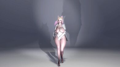 Hey baby, say my name Ahri is ready for you with a fixed camera view
