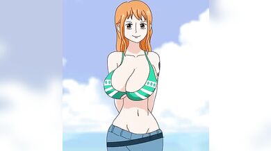 One Piece Nami Popping Boobs Out