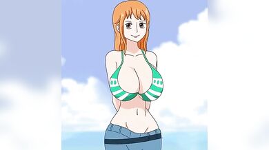 One Piece Nami Popping Boobs Out