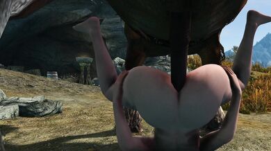 Curvy Mom and Son in the North with a Big Horse