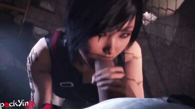 Mirrors Edge: Faith Connors Gets a Blowjob from Pocky in SFMO