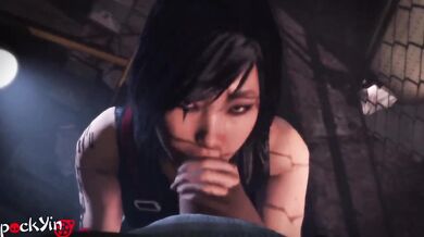 Mirrors Edge: Faith Connors Gets a Blowjob from Pocky in SFMO