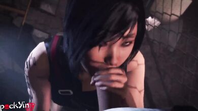Mirrors Edge: Faith Connors Gets a Blowjob from Pocky in SFMO