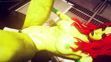 POISON IVY TAKES A MUCH DESERVED BAT DICK IN THIS HENTAI PORNO VIDEO!