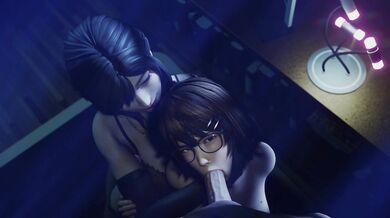 Watch as Sayuri guides her student Lewdgazer through the art of love-making in this White directed hentai porn video