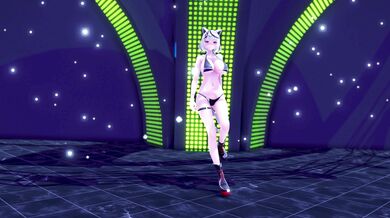 Watch this sexy Sakamata Chloe ver (Big Breasts, Naked & Nekomimi) dance video