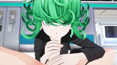 Mighty One-Punch Man and the Wind Goddess Tatsumaki Get Down in a Cream Pie
