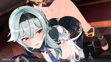 A hot and sexy secretary, Eula Genshin has an impact on the bosss mind