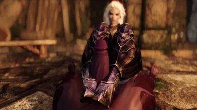 Ebony-Haired Amazon Slave sucks on Chubby Goblin s Mighty Phallus