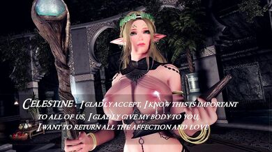 The goddess Celestine blesses the world with her holy touch, as she takes on the mortal form of a pornstar