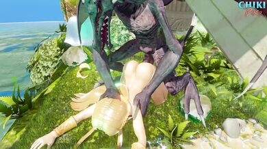 The Legend of Zelda: Hyrule Sex Battle featuring Princess Zelda vs Ridley, the Space Pirate