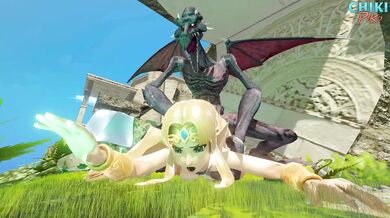 The Legend of Zelda: Hyrule Sex Battle featuring Princess Zelda vs Ridley, the Space Pirate