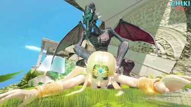 The Legend of Zelda: Hyrule Sex Battle featuring Princess Zelda vs Ridley, the Space Pirate