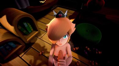 Watch as Rosalina sits on her throne and pleasures herself in this POV hentai PORN video