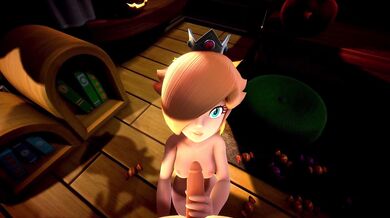 Watch as Rosalina sits on her throne and pleasures herself in this POV hentai PORN video