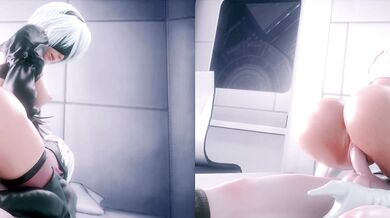 Watch these two sisters ride each other in a split screen porn scene!