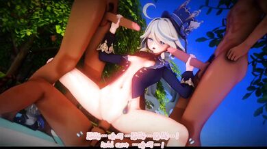 Unbridled Lust of the Innocent Idol Furina [Kisaki] – A Hentai Masturbation Video