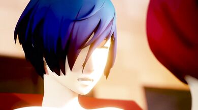 Splattering sauce on her chest, she knows she’s done just right