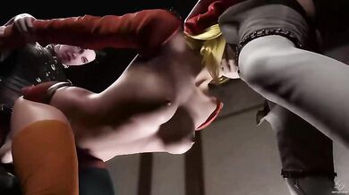 Priscilla and her Futa Friends have a Threesome - A Pew Posterous