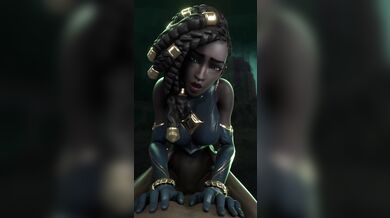 The League of Legends Senna, in a raw and uncensored 4K Hentai video