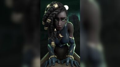 The League of Legends Senna, in a raw and uncensored 4K Hentai video