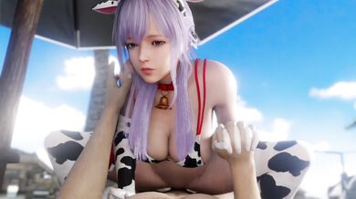 Busty Fiona Rides the Waves on Her Cowgirl Style while Swaying her Hips on the Beach