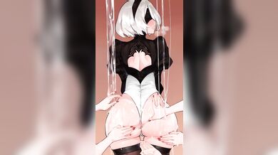 The Naughty Maid 2B-HMV: Anal Beads and Big Toys!