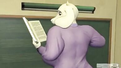 One day, Toriel, a beautiful teacher with amazing curves, enters her classroom only to find that Venus, one of her students, is waiting for her