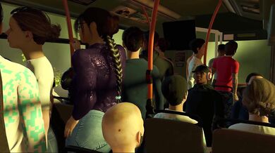 The Naughty Bus Conductor Gets Blue Balled On His Route