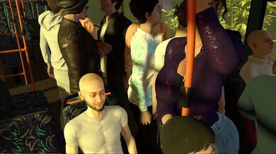 The Naughty Bus Conductor Gets Blue Balled On His Route