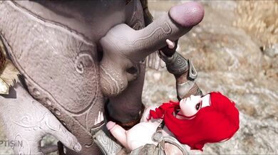 A Futanari Redhead Gives in to Her Huge Giant Cock Stretching Desires