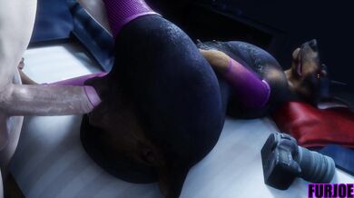 The dogs fur was so soft and fluffy that it made me want to fuck him harder