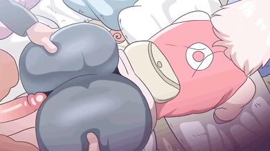 Write a pornographic story that involves an older man having sex with a younger woman while her boyfriend is watching from another room