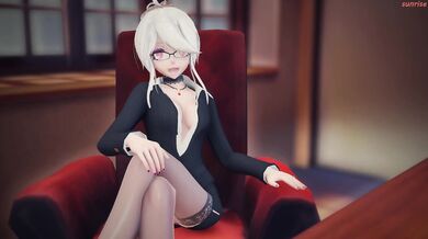 MMD Sunrise Insects fuck Principal Haku in her office This is a hentai porn video where insects fuck the principal Haku in her office