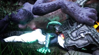 Watch as Midna, the Twilight Princess herself, gets penetrated by a giant monster in this moist cavity map video