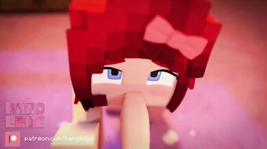 Hardcore Blowjobs with the Blocky Brick Dildo