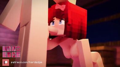 Hardcore Blowjobs with the Blocky Brick Dildo